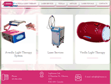 Tablet Screenshot of lightzone.ca